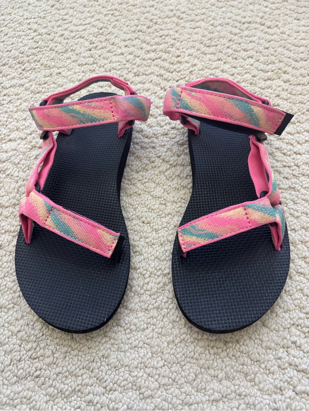 Teva Women's Pink & Teal Strappy Sandals